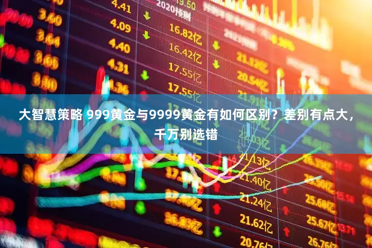 大智慧策略 999黄金与9999黄金有如何区别？差别有点大，千万别选错